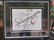 Andy Warhol - Kenny Burrell RCA Records: Watercolor OOAK Original - Hand Signed picture