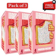 Legendary Foods Protein Pastry - Strawberry 12 Pack (3box) - Protein Snack picture