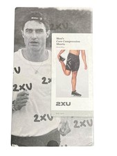 2XU Men's Core Compression Shorts - Black/Silver XXL picture