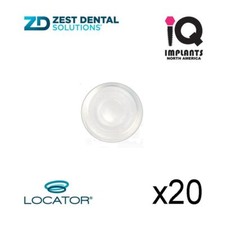 Zest LOCATOR Original Genuine Replacement Caps Standard, Clear 5.0 lbs 20-pack picture