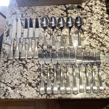 Mikasa Satin Loft Teaspoon Stainless 18/10 Flatware Silverware 20 pc  Set picture