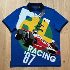BNWT Polo Ralph Lauren Cotton Short Sleeve Polo 500 Series Racing ‘67 Polo picture