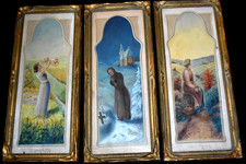 Antique Original Watercolor Painting by A. GOTTSCHING Set of 3 ca. 1922 picture