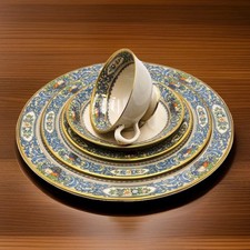 VTG Lenox Autumn Presidential 5-Pc Place Setting Gold Trim Showcase Condition picture