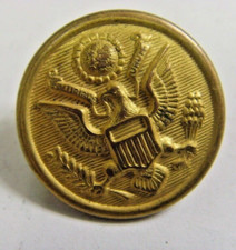 1910s Antique usa great seal metal uniform button backmark J C L shabeck 50772 picture