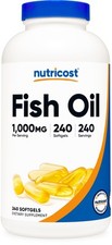 Nutricost High Quality Fish Oil 1000mg (560mg of Omega-3), 240 Softgels picture