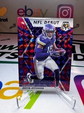 2020 Mosaic Justin Jefferson #270 Reactive Blue Rookie RC - Minnesota Vikings picture