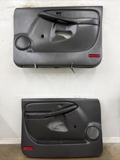 99-06 Chevrolet Silverado GMC Sierra Pair Of Door Panels OEM Manual Dark Pewter picture