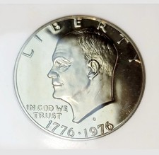 1976-S Silver Eisenhower Dollar Type 1 Clad PR70 DCAM  picture