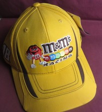 KYLE BUSCH, #18, CLASSIC YELLOW, M&M'S HAT-CAP, NEW WITH TAG picture