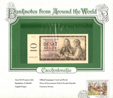 World Banknotes Czechoslovakia 1960 10 Korun P-88c UNC E.15 309407 picture