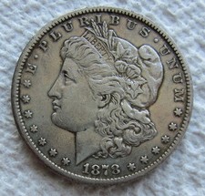 1878-CC $1 Morgan Silver Dollar Rare Key Date Carson City XF + Cleaned picture