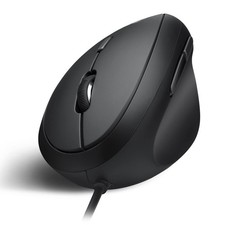 Perixx PERIMICE-519 Wired Ergonomic Vertical Mouse Black picture
