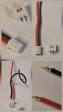 JST-XH 2.54mm Pitch 2 Pin Male Connector with 100mm Silicone Wire Cable w/socket picture