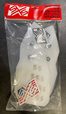 SXS BURLY GUARD “Vented” shields–White Plastic - 1 pair picture