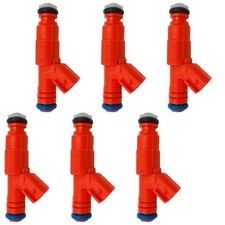 6Pcs Fuel Injectors for Jeep Wrangler 1999‑2004 Grand Cherokee 1999‑2004 L6 4.0L picture