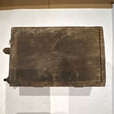 Ford Model T Vintage Wooden Battery Box Ignition Coil Untested picture
