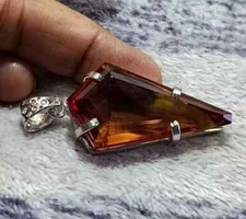 EGL Certified 60.10 Ct +FANCY Natural Zultanite 925 Silver Pendant Loose Gems picture