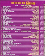 Top Hits of the 60's, NEW 2 CDS, 40 Original, Dion, Jay Americans, Jan & Dean picture