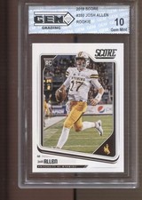 2018 Josh Allen Score #350 Gem Mint 10 RC Rookie Buffalo Bills picture