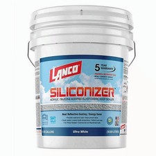 Lanco Siliconizer Acrylic Elastomeric White Reflective Roof Sealer, 5 gallon picture
