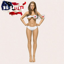 Custom PHICEN 1/6 Brown Hair Curvy Female L Bust Seamless Figure TBLeague Suntan picture