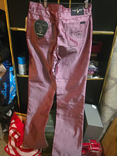 Baby Phat Pink Straight Leg Denim Jeans Juniors 11 Cotton Blend NWT picture