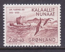 Greenland B10 MNH 1982 Eric the Red Sailing for Greenland Issue VF picture