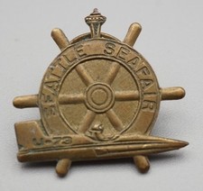 Vintage 1960s Seattle Seafair U-73 Hydroplane Pin by E.J. Towle Co. RARE picture