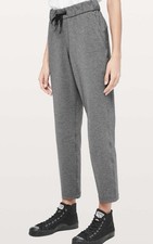 Lululemon On The Fly Pant *27 Inseam Heathered Gray Size 4 Excellent Condition picture