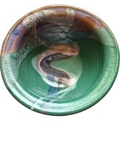 Studio Pottery Soup Cereal Serving Bowl Bruce Larrabee Ceramics SIGNED 6.5