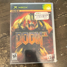 (Actually Rare) Doom 3 Microsoft Xbox with NOW A PLATINUM HITS TITLE sticker picture