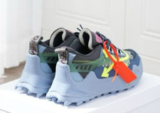 Off Arrow White ODSY-1000 Unisex Casual Sneakers Blue Yellow picture