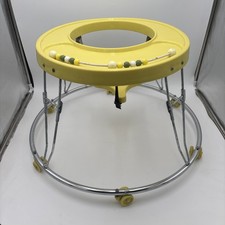 VINTAGE Graco Yellow Round About Baby Walker #4800Y Bead Toy picture