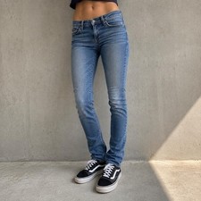Lucky Brand Womens Skinny Jeans Medium Blue Wash Size 6 / 28 Regular picture