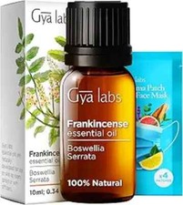 Gya Labs Frankincense Essential Oil for Pain & Body Comfort for Face, 0.34 Fl Oz picture