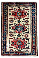Vintage Ardebil 2x4 Ivory Tribal Geometric Rug Hand Knotted Wool Oriental Boho picture