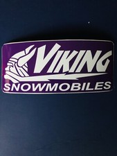 1-Vintage Remake Viking Snowmobiles Sticker (New Vinyl) 3” X 7” picture
