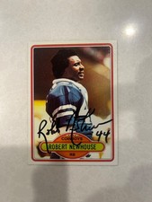 1980 Topps Robert Newhouse auto autograph signed picture