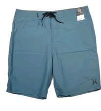 Hurley One and Only 2.0 Board Shorts Men's Size 34 Blue Swim Trunks Beach  picture