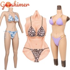 C/G Cup Fake Vagina Silicone Bodysuit Breast Forms Hip Shaping Female Body Suit picture