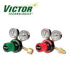 Set of Genuine Victor Oxygen & Acetylene Regulators, Medium Duty, Brand New picture
