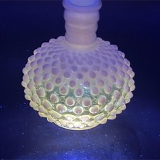 Fenton French Opalescent Hobnail Glass Perfume Bottle picture