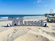 Wildwoods NJ Beach Sign Replica 3D Printed Desk Display Jersey Shore Souvenir  picture