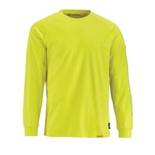 Klutch Flame-Resistant Long-Sleeve T-Shirt, Yellow, Small, CAT 2 FR Shirt, ATPV picture