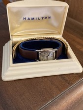 1941 Hamilton Boulton-style 10K Gold Filled - Box + Bracelet - Runs Great picture
