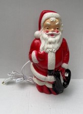 Vintage 1968 Empire 13 Santa Claus Blow Mold  Light-Up Tabletop USA Updated LED picture