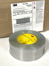 GENUINE 3M LEAD FOIL TAPE 420 DK-SILVER 2 in Wide X 36 yds Length 6.8 Mil Thick picture