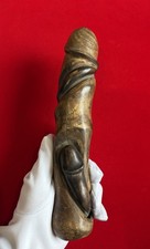 Huge Antique Wooden Phallus Carving, Unusual Asian Fertility Temple Carving picture