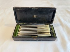 VTG Erik Anton Berg Seven Day Straight Razor Shaving Set W/ Case Made in Sweden picture